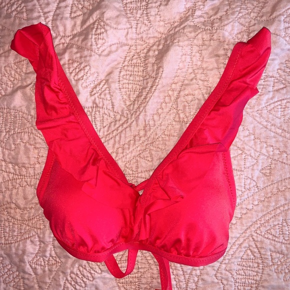 Red Ruffle Bikini - Picture 4 of 6